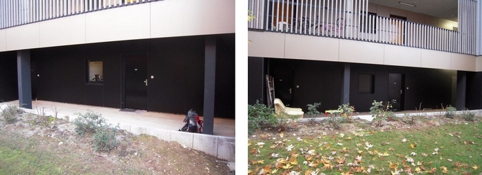 Avant l'intervention de l'équipe Espaces Verts.