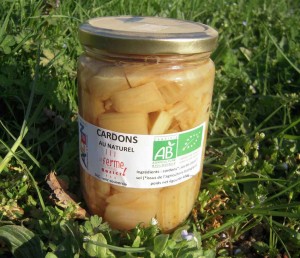 Bocal de cardons - 660 ML. 4,5 euros.
