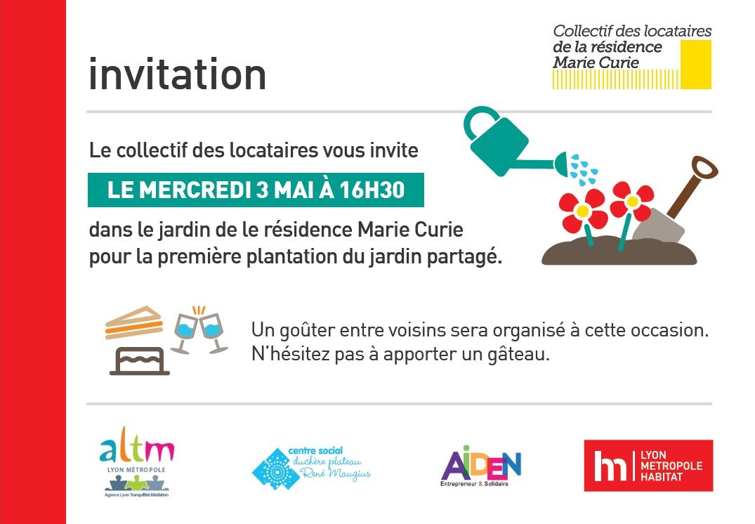 L'invitation à la session plantation.