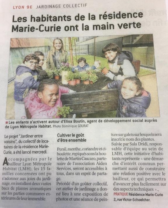 L'article dans le progrès.