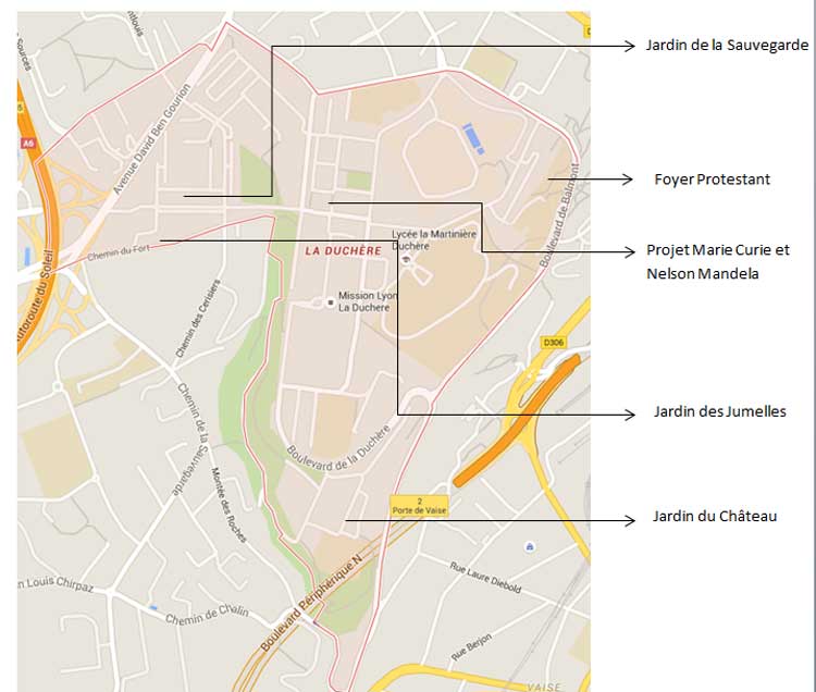 AIDEN - GPV Lyon Duchère - accompagnement de projets - Plan d'actions