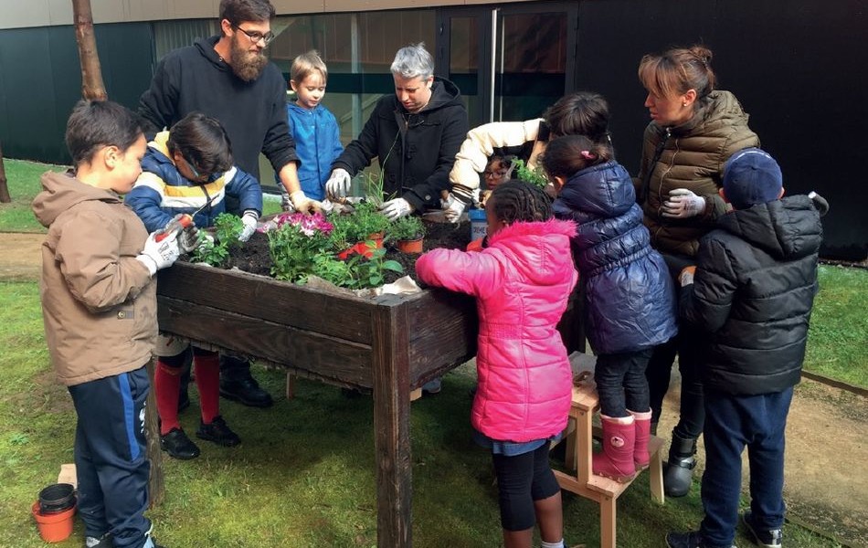 AIDEN - action accompagnement - jardin marie Curie